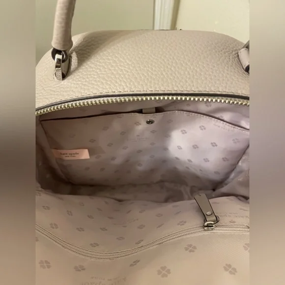 Kate Spade Polly Medium Backpack Warm Taupe - Picture 9 of 12